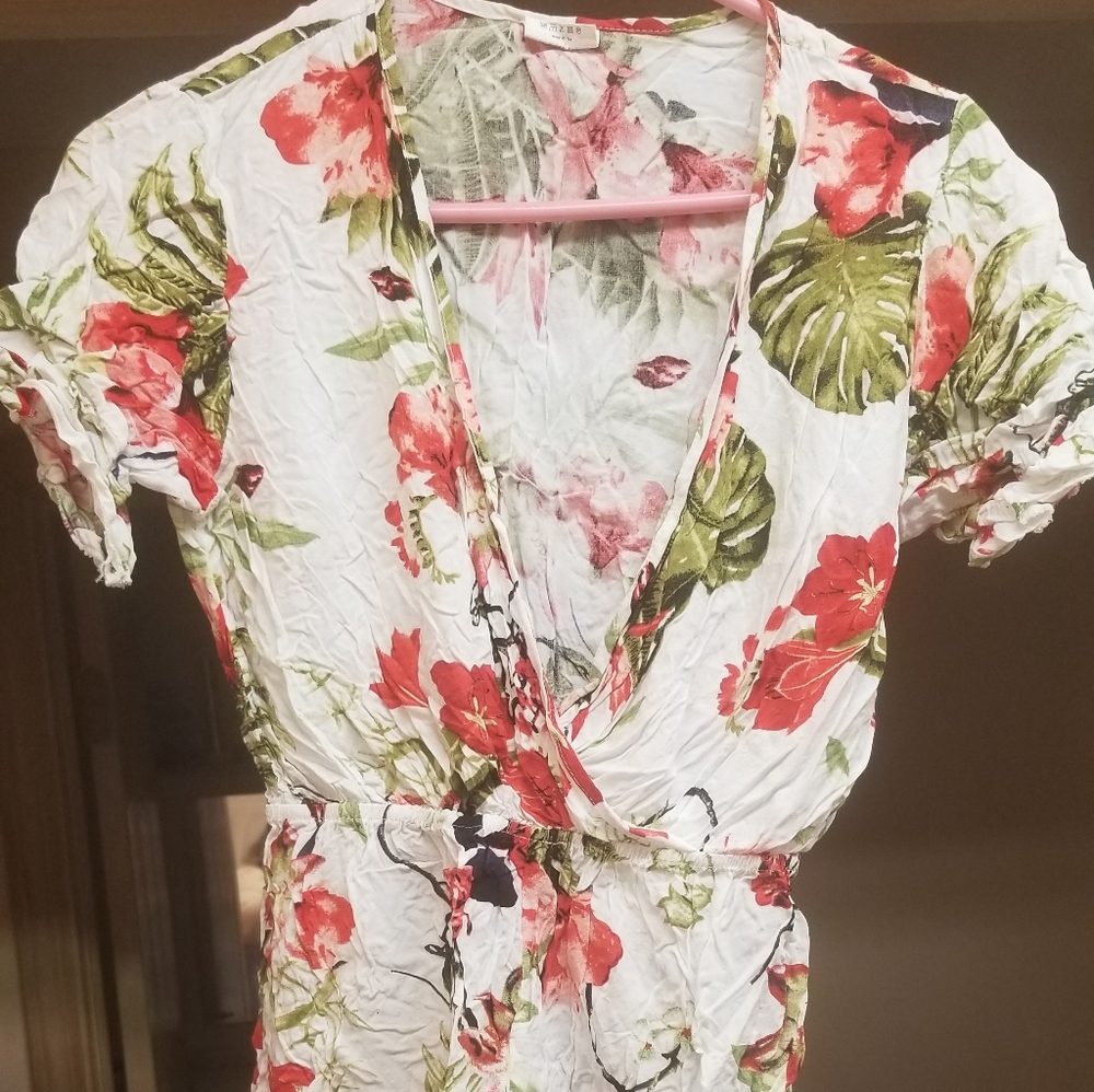 Floral print romper